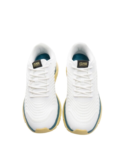 COLMAR URBANTRAIL COLORS Baskets blanc-clair jaune-pétrole - Chaussures unisexe