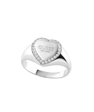 GUESS FINE HEART Bague avec coeur et cristaux - Bagues