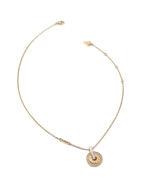 GUESS LOVE Collier à breloques circulaires or - Colliers