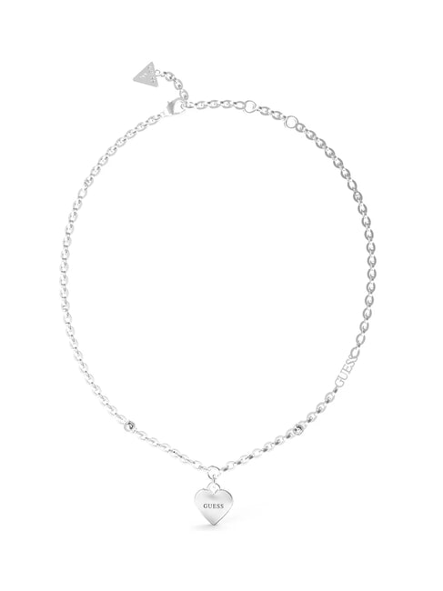 GUESS FALLING IN LOVE Collier coeur ARGENT - Colliers