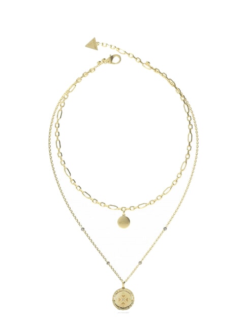 GUESS ALL OF US Collier à deux rangs avec pendentifs or jaune - Colliers