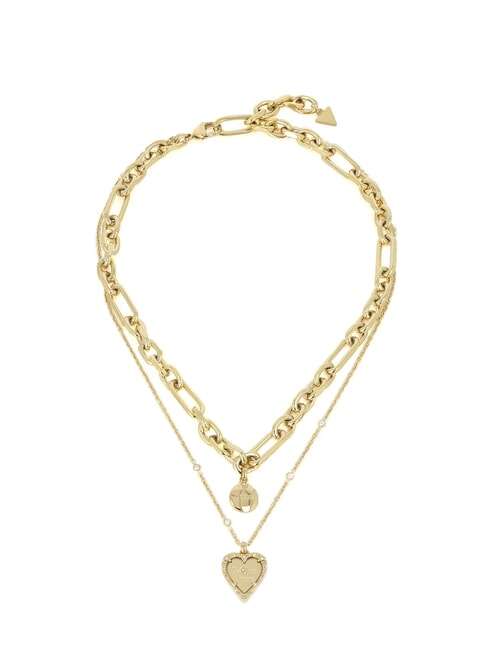 GUESS ALL OF US Collier double avec pendentifs or jaune - Colliers