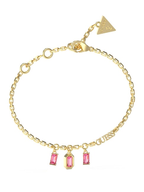 GUESS HASHTAG  Bracelet or jaune/fuchsia - Bracelets