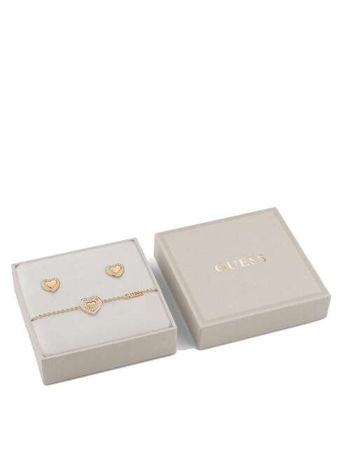 GUESS AMAMI GIFT BOX Bracelet + boucles d'oreilles or jaune - Boucles d'oreilles