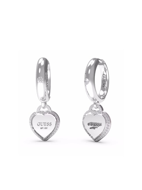 GUESS FINE HEART Boucles d'oreilles pendantes ARGENT - Boucles d'oreilles