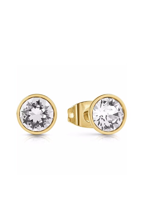 GUESS STUDS PARTY Boucles d'oreilles serties de cristaux or jaune - Boucles d'oreilles