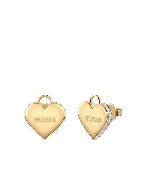 GUESS FALLING IN LOVE Boucles d'oreilles en forme de cœur or jaune - Boucles d'oreilles