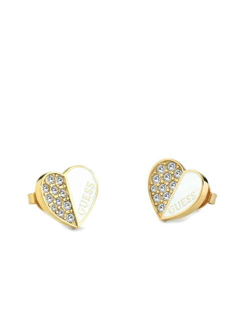 GUESS LOVELY GUESS Boucles d'oreilles coeur avec cristaux or - Boucles d'oreilles