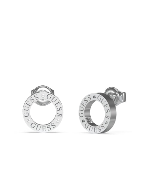 GUESS CIRCLE LIGHTS Boucles d'oreilles ARGENT - Boucles d'oreilles
