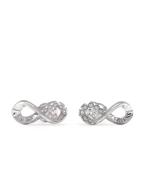 GUESS ENDLESS DREAM Boucles d'oreilles symbole infini avec zircone ARGENT - Boucles d'oreilles