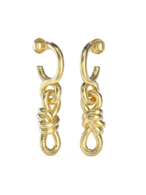 GUESS MODERN LOVE Boucles d'oreilles à breloques infinies or jaune - Boucles d'oreilles