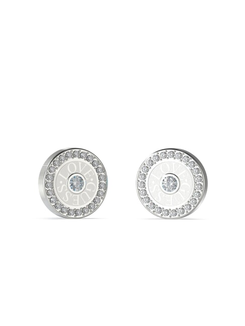 GUESS LOVE Boucles d'oreilles circulaires avec zircone ARGENT - Boucles d'oreilles