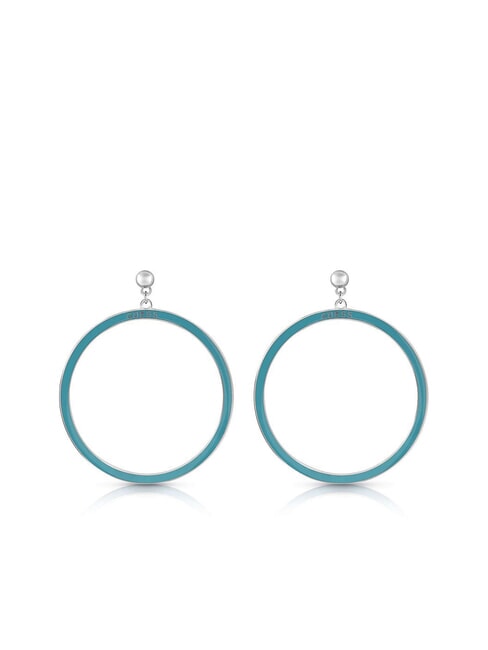 GUESS ICICLE Boucles d'oreilles créoles en émail ARGENT - Boucles d'oreilles