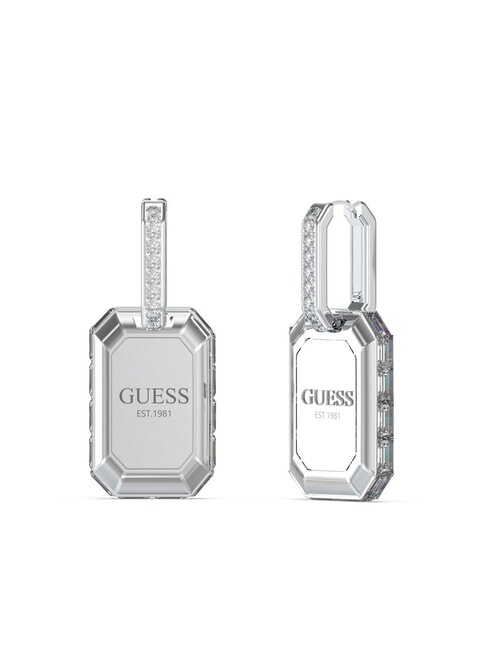GUESS HASHTAG Boucles d'oreilles pendantes avec logo ARGENT - Boucles d'oreilles