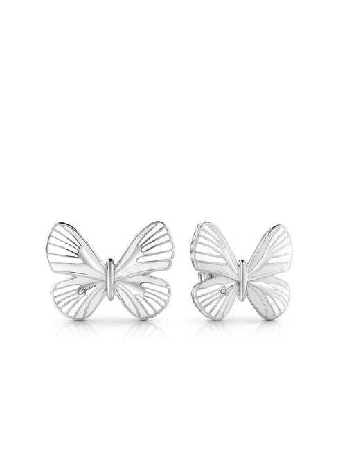 GUESS TROPICAL DREAM Boucles d'oreilles papillon ARGENT - Boucles d'oreilles