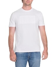 GUESS BSC EMBOSSED LOGO T-shirt avec imprimé en relief blanc pur - T-shirt - 1