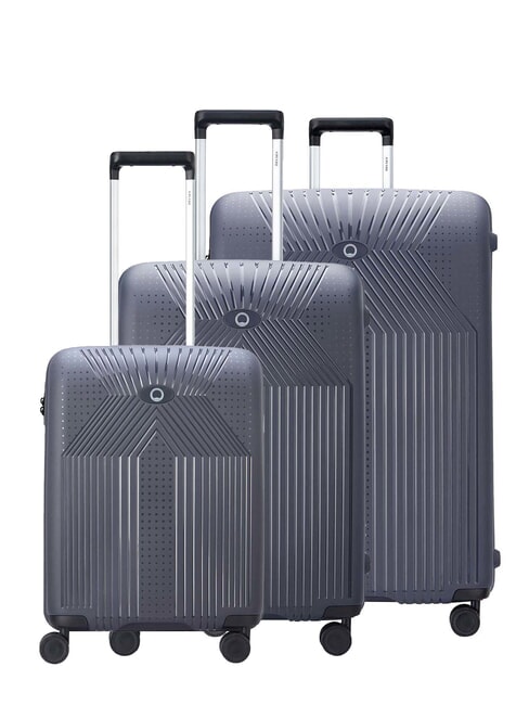 DELSEY ORDENER Lot de 3 chariots : cabine + moyen + grand anthracite - Ensemble Valises