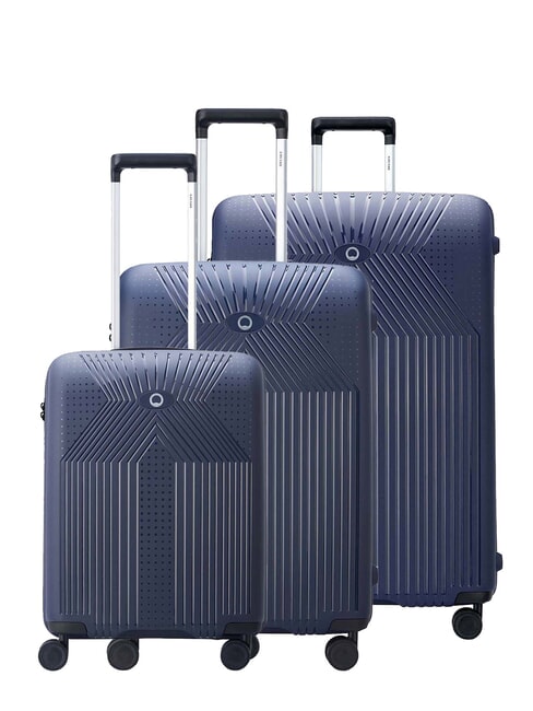 DELSEY ORDENER Lot de 3 chariots : cabine + moyen + grand bleu - Ensemble Valises