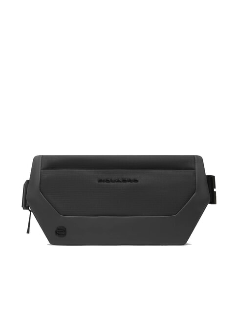 PIQUADRO S140 Sac banane en tissu recyclé Noir - Sacs banane