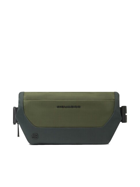 PIQUADRO S140 Sac banane en tissu recyclé VERT - Sacs banane