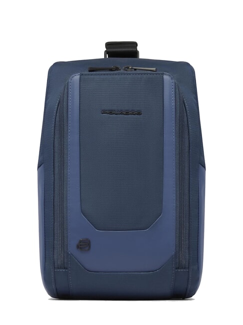 PIQUADRO S140 Sac à dos iPad à une épaule en tissu recyclé bleu - Sacs à dos pour ordinateur portable