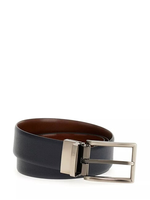 GUESS CASUAL Ceinture réversible noir/marron foncé - Ceintures