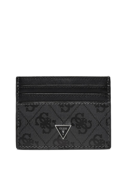 GUESS MILANO  Porte-cartes plat en cuir NOIR - Portefeuilles Homme