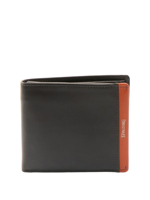 SPALDING SNAP  Portefeuille en cuir avec porte-monnaie marron/orange - Portefeuilles Homme