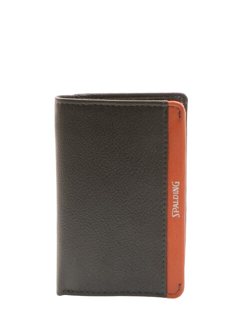SPALDING SNAP  Portefeuille en cuir marron/orange - Portefeuilles Homme