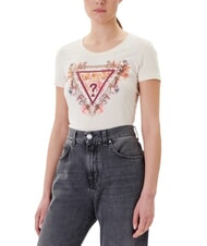 GUESS TRIANGLE FLOWERS T-shirt extensible avec imprimé - T-shirt