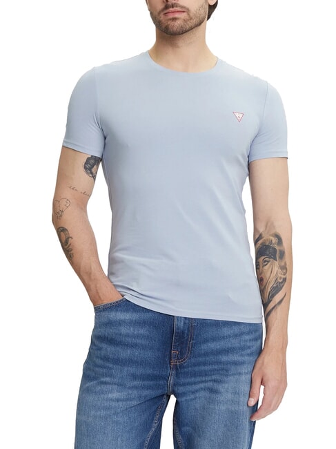 GUESS ORIGINAL T-shirt avec logo nimbe bleu - T-shirt