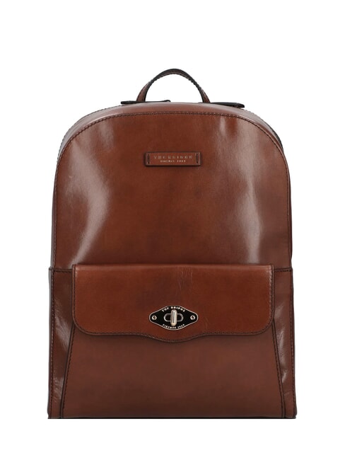 THE BRIDGE BARBARA Sac à dos en cuir lisse MARRON - Sacs pour Femme