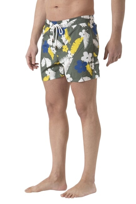 SUN68 CLASSIC PRINT Costume de plage pour homme militaire / jaune - Maillots de bain