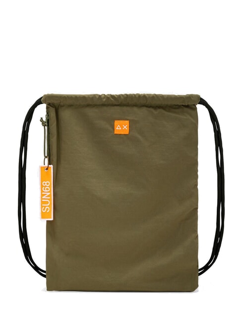 SUN68 NYLON Sac à dos à cordon militaire sombre - Sacs à dos pour l'École & les Loisirs