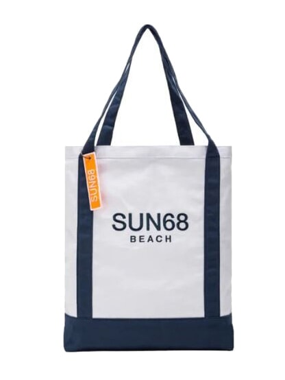 SUN68 CABARDINE Sac de plage en toile blanc - Sacs pour Femme