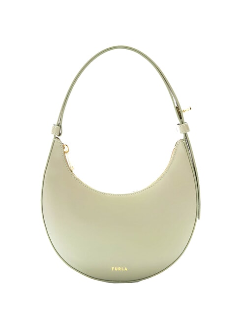 FURLA DELIZIA  Mini sac bandoulière, en cuir sauge légère - Sacs pour Femme
