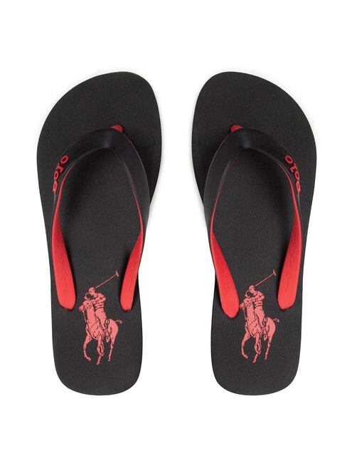 RALPH LAUREN BOLT  Tongs noir/rl2000 rouge pp - Chaussures Homme