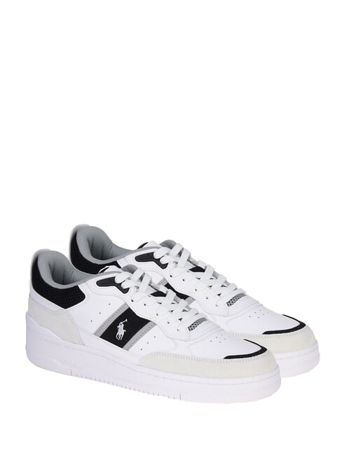 RALPH LAUREN MASTERS SPORT Baskets montantes blanc/noir/gris - Chaussures Homme