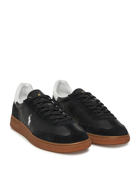 RALPH LAUREN BEDFORD  Baskets en cuir bof / whi - Chaussures Homme
