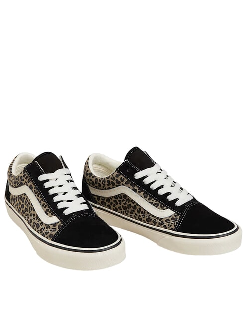 VANS OLD SKOOL COLOR THEORY Baskets en toile noir/léopard - Chaussures unisexe