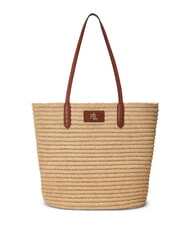 RALPH LAUREN BRIE 31 Sac de courses en paille avec pochette - Sacs pour Femme