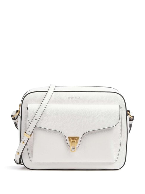 COCCINELLE BEAT SOFT Sac bandoulière blanc brillant - Sacs pour Femme