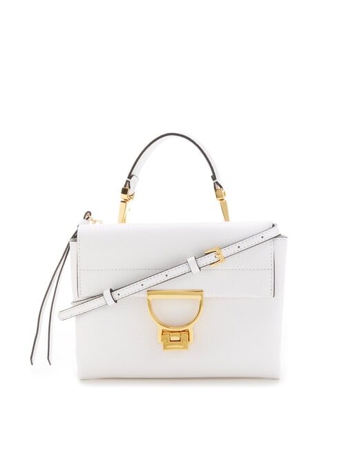 COCCINELLE ARLETTIS Mini sac en cuir texturé blanc brillant - Sacs pour Femme