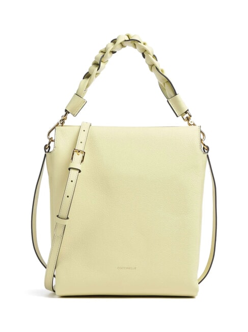 COCCINELLE BOHEME Sac en cuir double grain chaux était/pow.pi - Sacs pour Femme