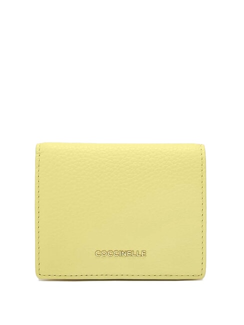 COCCINELLE METALLIC SOFT  Petit portefeuille en cuir lavage à la chaux - Portefeuilles Femme
