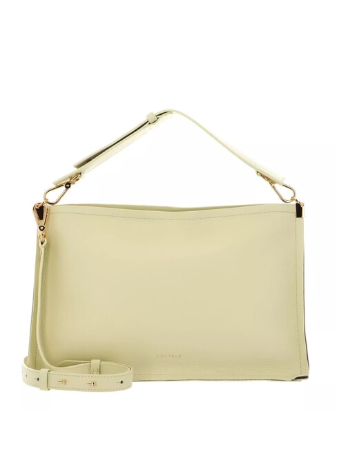 COCCINELLE SNIP Sac bandoulière en cuir martelé chaux était/pow.pi - Sacs pour Femme