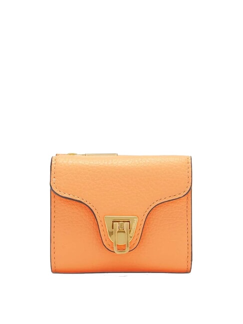 COCCINELLE BEAT SOFT beat soft portafoglio pelle martellata Mini portefeuille en cuir lever du soleil - Portefeuilles Femme