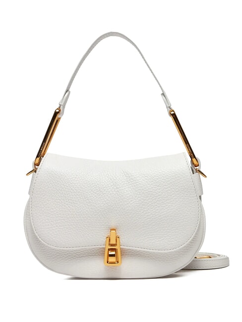 COCCINELLE MAGIE SOFT Sac bandoulière en cuir avec bandoulière blanc brillant - Sacs pour Femme