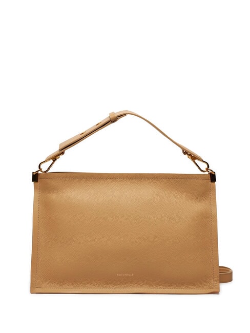 COCCINELLE SNIP Sac bandoulière en cuir martelé fre.beige/sunri - Sacs pour Femme