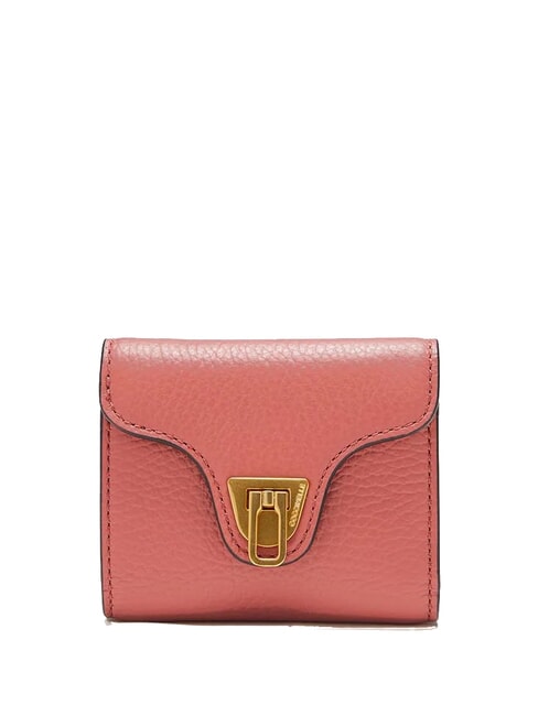 COCCINELLE BEAT SOFT beat soft portafoglio pelle martellata Mini portefeuille en cuir pot - Portefeuilles Femme